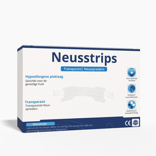 Transparante neusstrips