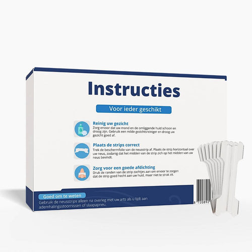 Transparante neusstrips