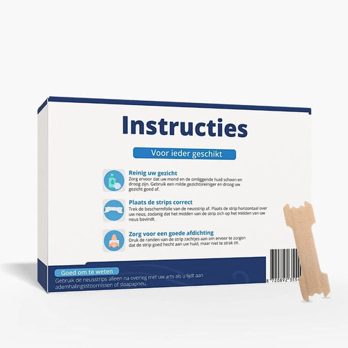 Anti-snurk neusstrips van Slaap-Snel.nl – verbeterde nachtrust